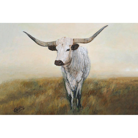 Knight in White Satin II Black Modern Wood Framed Art Print with Double Matting by Winkler, Kathy