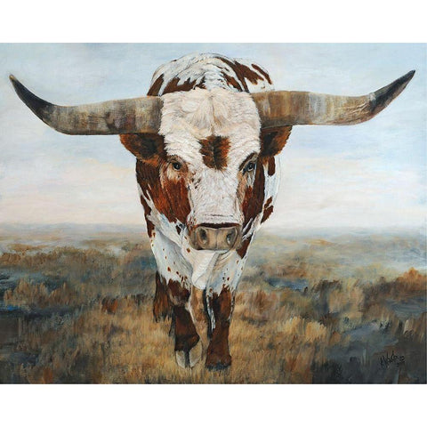 Ramblin On II White Modern Wood Framed Art Print by Winkler, Kathy