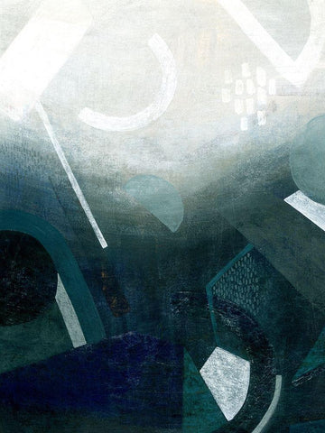 Bathing Beams I White Modern Wood Framed Art Print with Double Matting by Popp, Grace