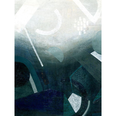 Bathing Beams I Black Modern Wood Framed Art Print with Double Matting by Popp, Grace