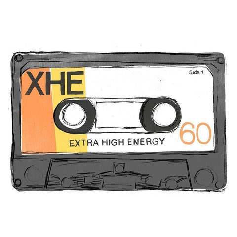 Mix Tape I Gold Ornate Wood Framed Art Print with Double Matting by Vess, June Erica