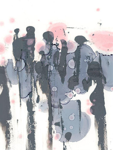 Candied Trees II White Modern Wood Framed Art Print with Double Matting by Harper, Ethan