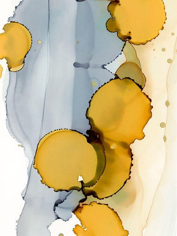 Distant Suns I Black Ornate Wood Framed Art Print with Double Matting by Harper, Ethan