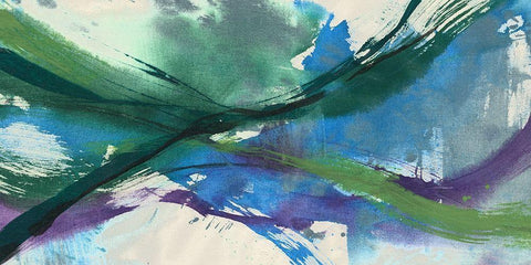 Undulating Citron I Black Ornate Wood Framed Art Print with Double Matting by Goldberger, Jennifer