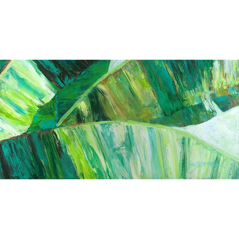 Goin Bananas II Black Modern Wood Framed Art Print with Double Matting by Wilkins, Suzanne