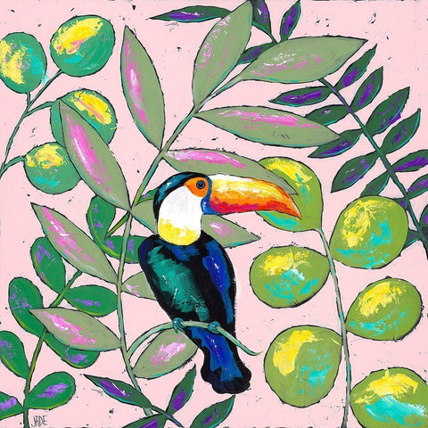 Tropics II Black Modern Wood Framed Art Print by Reynolds, Jade