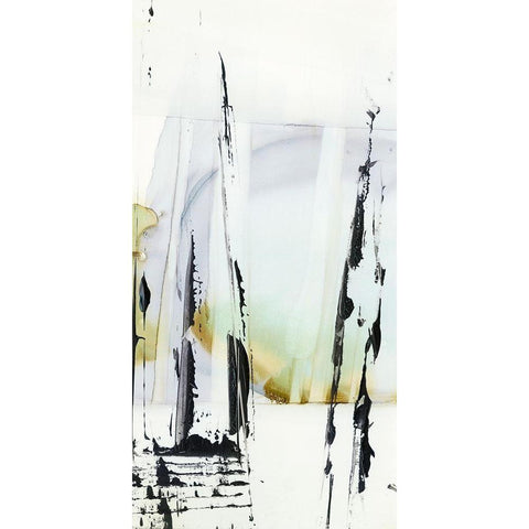 Bamboo Marsh II White Modern Wood Framed Art Print by Harper, Ethan