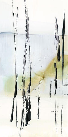 Bamboo Marsh III White Modern Wood Framed Art Print with Double Matting by Harper, Ethan