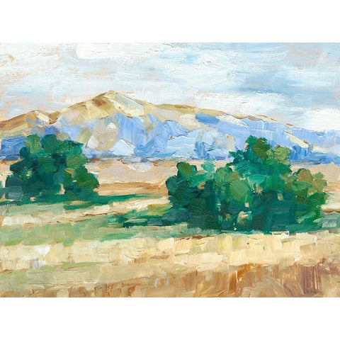 Sunny Field II Gold Ornate Wood Framed Art Print with Double Matting by Harper, Ethan