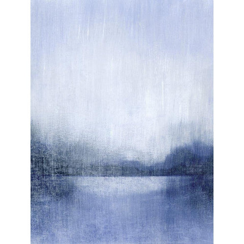 Deep Blue Mist I White Modern Wood Framed Art Print by Popp, Grace
