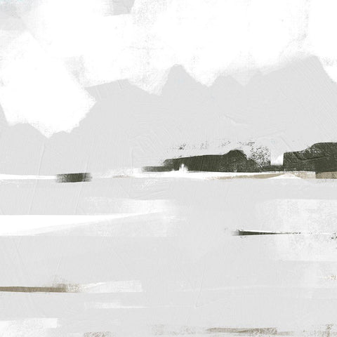 Coastal Haze I White Modern Wood Framed Art Print by Scarvey, Emma