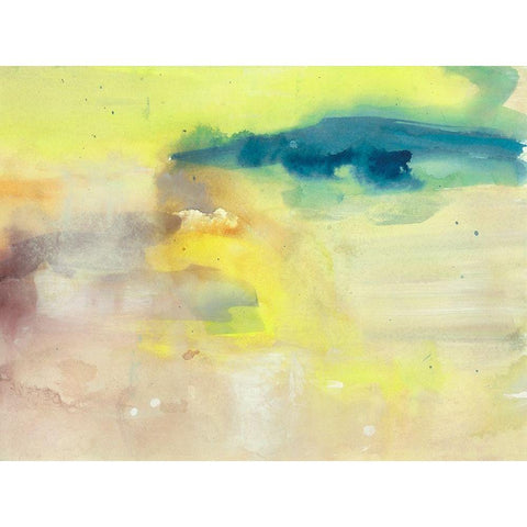 Becoming Calm III White Modern Wood Framed Art Print by Combs, Joyce