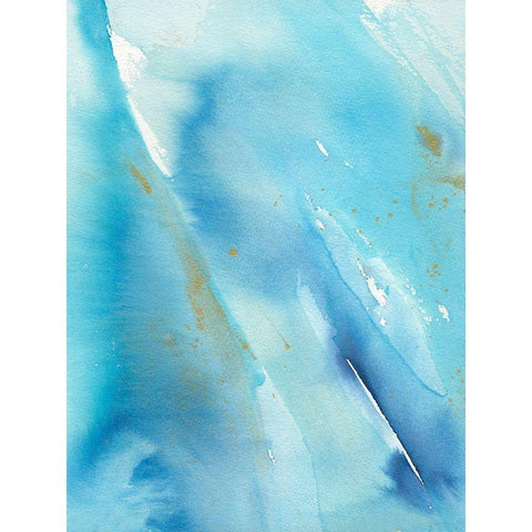 Skyfall II White Modern Wood Framed Art Print by Combs, Joyce