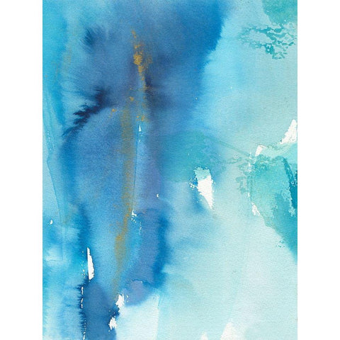 Skyfall III Black Modern Wood Framed Art Print by Combs, Joyce