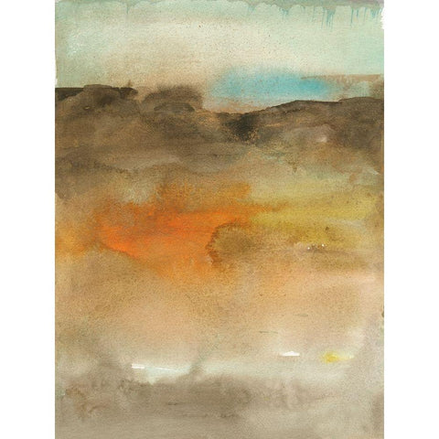 Sky and Desert I White Modern Wood Framed Art Print by Combs, Joyce