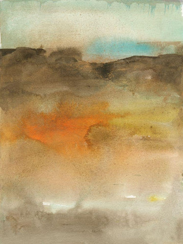 Sky and Desert I Black Ornate Wood Framed Art Print with Double Matting by Combs, Joyce
