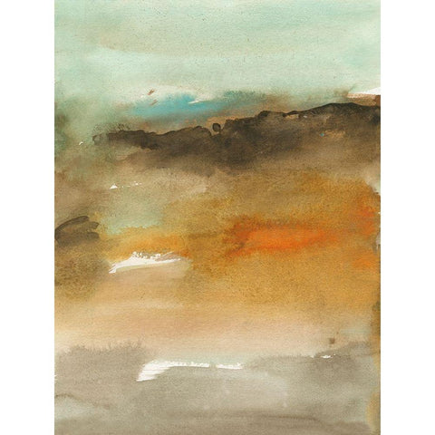 Sky and Desert II Black Modern Wood Framed Art Print with Double Matting by Combs, Joyce