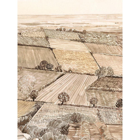 Arable Land II Black Modern Wood Framed Art Print by Popp, Grace