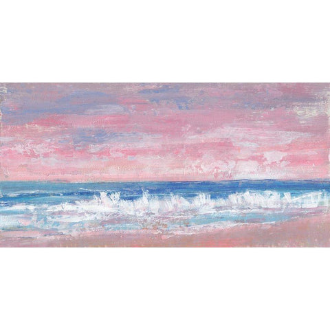 Coastal Pink Horizon II Gold Ornate Wood Framed Art Print with Double Matting by OToole, Tim