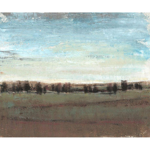 Trees in the Distance I White Modern Wood Framed Art Print by OToole, Tim