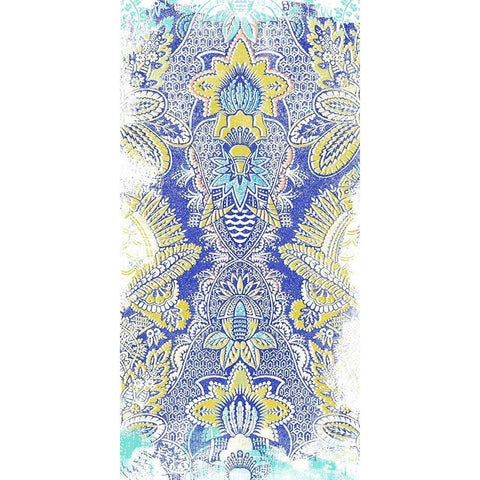 Textile Offset IV Black Modern Wood Framed Art Print with Double Matting by Vess, June Erica