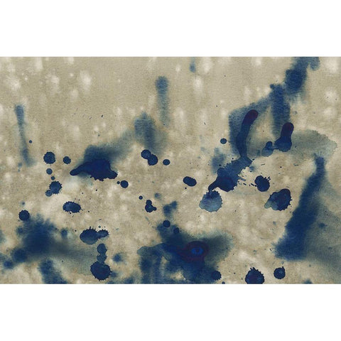 Indigo Fusion III White Modern Wood Framed Art Print by Binder, Vanessa