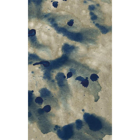 Indigo Fusion VI Black Modern Wood Framed Art Print by Binder, Vanessa