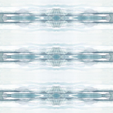 Repeated Reflection II White Modern Wood Framed Art Print with Double Matting by Goldberger, Jennifer