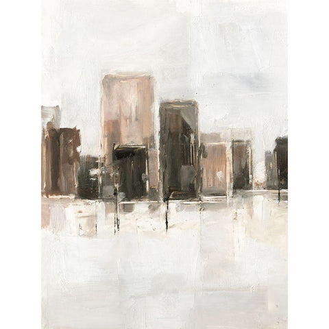 Metropolitan Vista I White Modern Wood Framed Art Print by Harper, Ethan