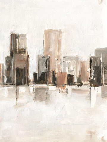 Metropolitan Vista II Black Ornate Wood Framed Art Print with Double Matting by Harper, Ethan