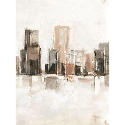 Metropolitan Vista II Black Modern Wood Framed Art Print by Harper, Ethan