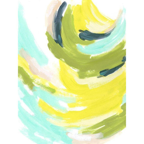 Tidal Vortex II Gold Ornate Wood Framed Art Print with Double Matting by Vess, June Erica