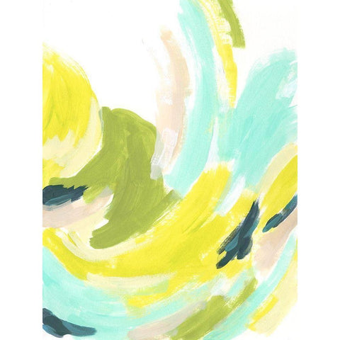 Tidal Vortex III Black Modern Wood Framed Art Print by Vess, June Erica