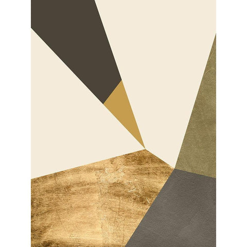 Clovis I Black Modern Wood Framed Art Print with Double Matting by Green, Jacob