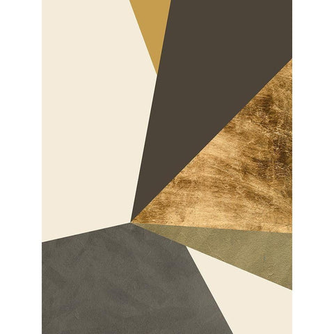 Clovis II Black Modern Wood Framed Art Print with Double Matting by Green, Jacob