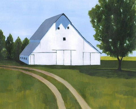 Sunbathed Stead I Black Ornate Wood Framed Art Print with Double Matting by Popp, Grace