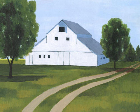 Sunbathed Stead II Black Ornate Wood Framed Art Print with Double Matting by Popp, Grace