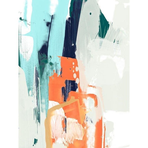 Graffiti Mambo I Black Modern Wood Framed Art Print with Double Matting by Vess, June Erica