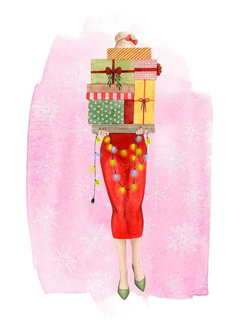 Mary Ann Bright I White Modern Wood Framed Art Print with Double Matting by Popp, Grace