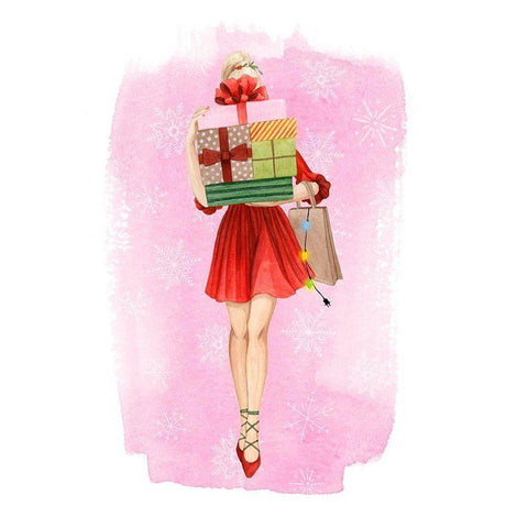 Mary Ann Bright II Black Modern Wood Framed Art Print with Double Matting by Popp, Grace