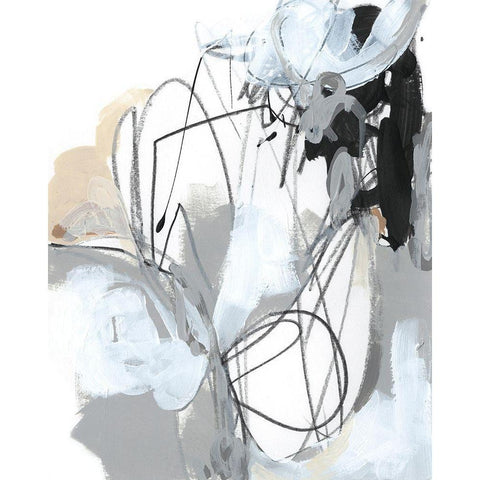 Tangled Threads I Black Modern Wood Framed Art Print with Double Matting by Vess, June Erica