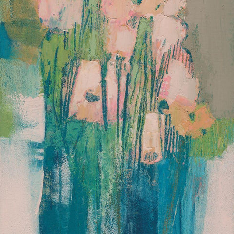 Posy V Black Modern Wood Framed Art Print by Jachimiec, Sue