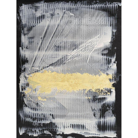 Re-Vision I Black Modern Wood Framed Art Print with Double Matting by Stramel, Renee W.