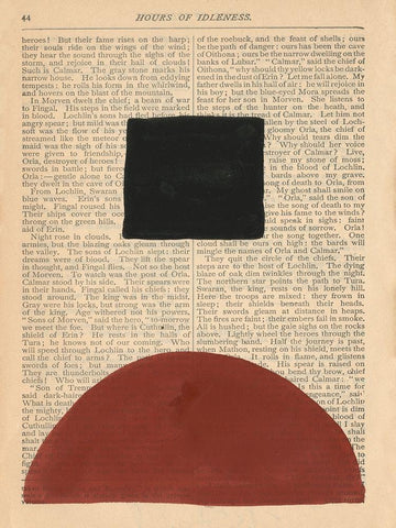 Modern Prose IV White Modern Wood Framed Art Print with Double Matting by Stramel, Renee W.