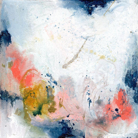 Pastel Fantasy III Black Modern Wood Framed Art Print by Combs, Joyce