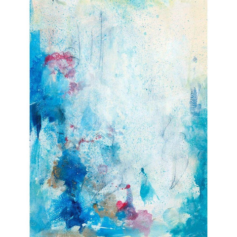In the Mist I White Modern Wood Framed Art Print by Combs, Joyce