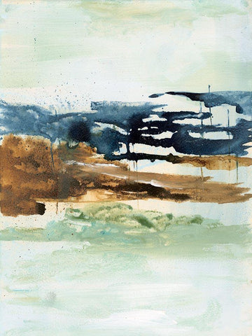 Northern Spring II Black Ornate Wood Framed Art Print with Double Matting by Combs, Joyce