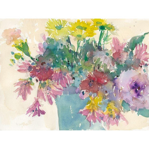 Summer Planter I Black Modern Wood Framed Art Print by Dixon, Samuel