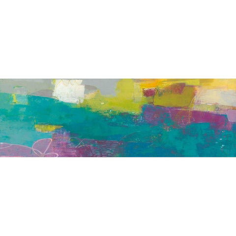 Loop II Black Modern Wood Framed Art Print by Jachimiec, Sue