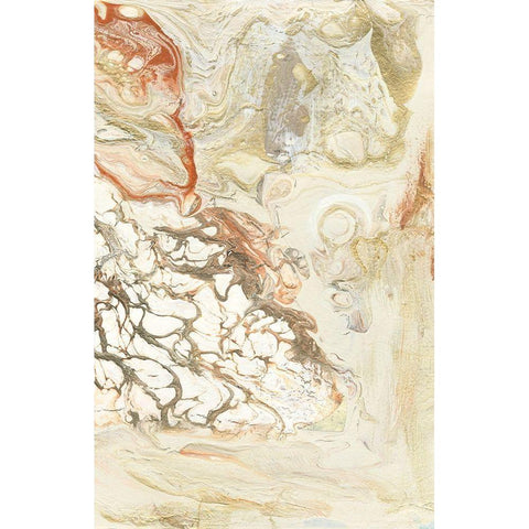 Coral and Alabaster II Gold Ornate Wood Framed Art Print with Double Matting by Bramma, Lila